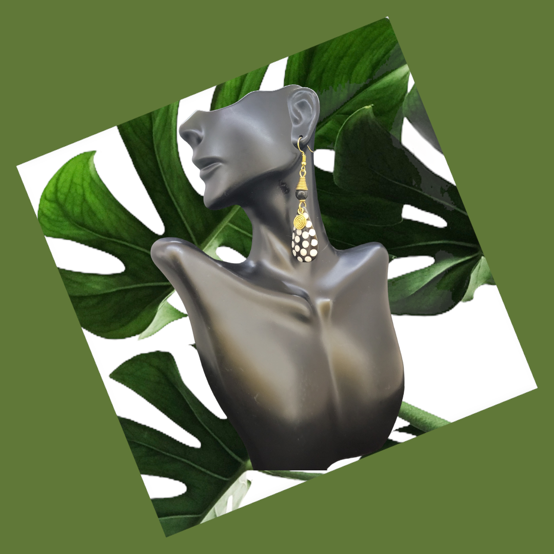 Radiant Blossoms: Brass Earrings for Her
