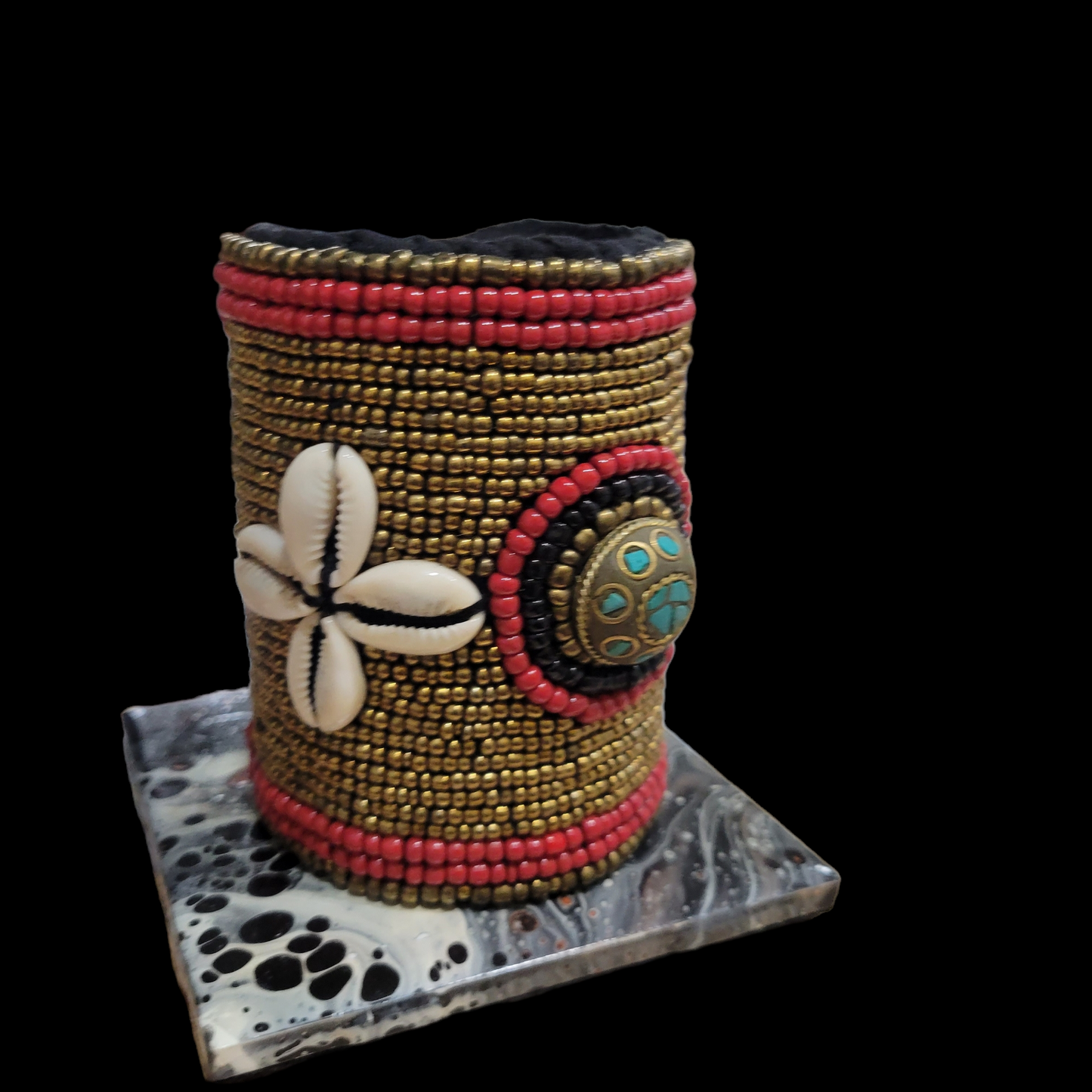 Regal Beadwork Cuff Bracelets