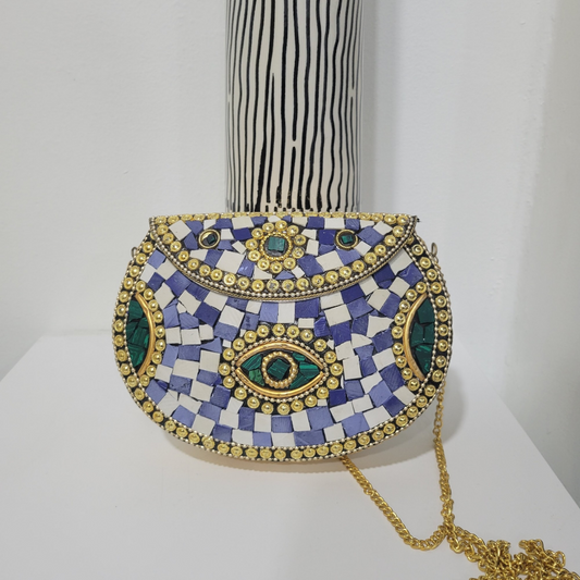 Artisan-Crafted Mosaic Clutches