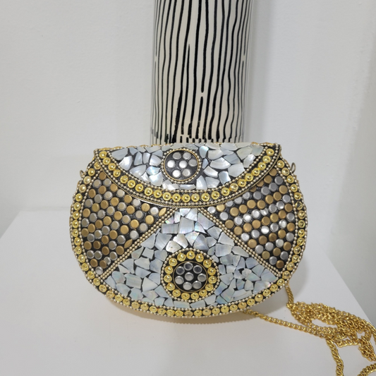Radiant Mosaic Clutch: A Work of Art in Your Hand