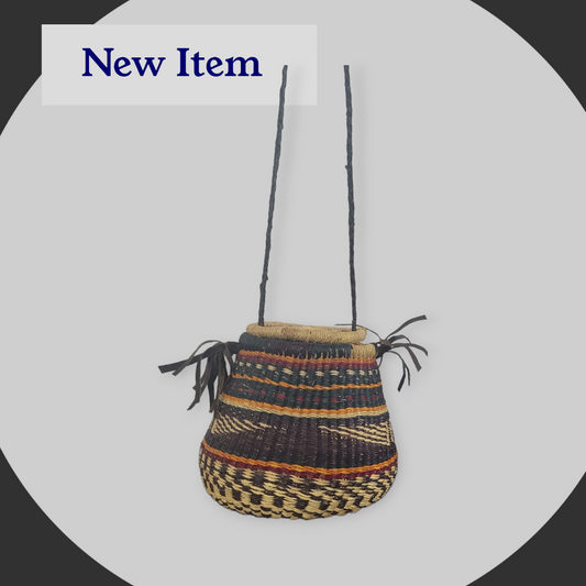 Small Woven Basket Bag