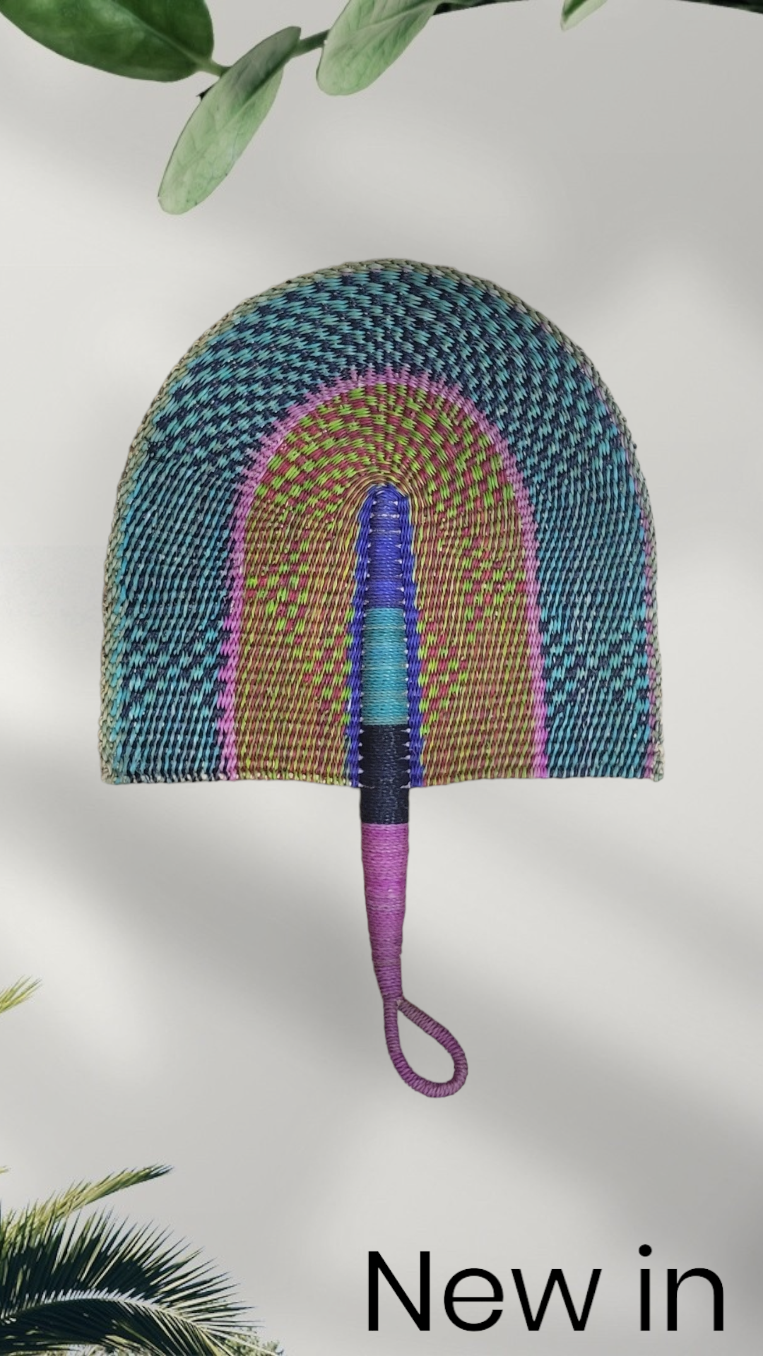 Boho Hand Fan: Textured Beauty